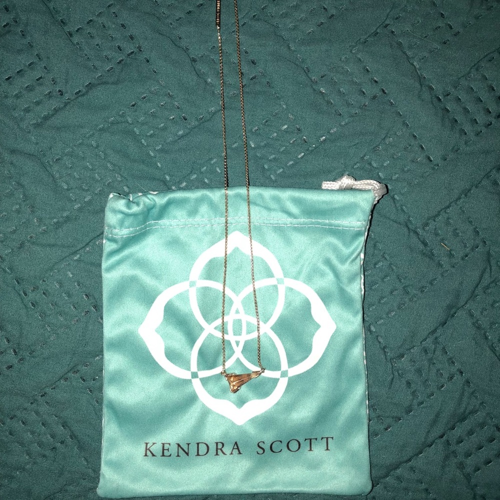 Gold tone Kendra Scott necklace